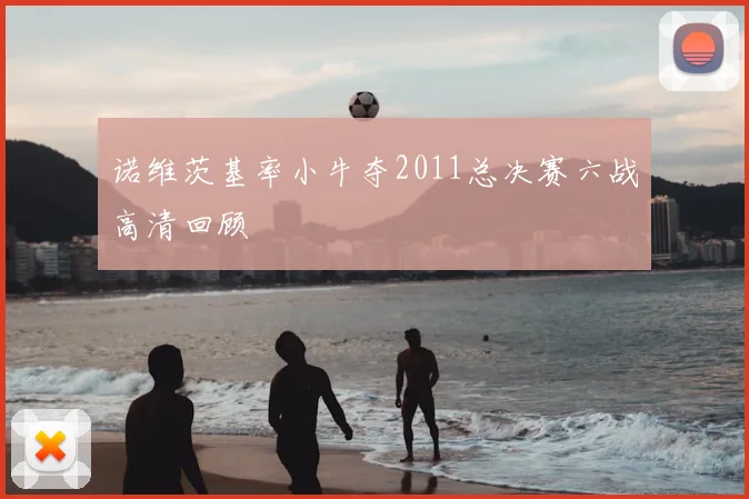 诺维茨基率小牛夺2011总决赛六战高清回顾