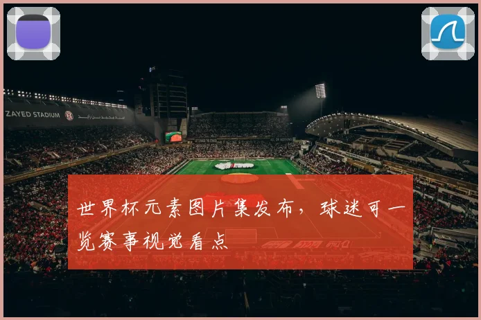 世界杯元素图片集发布，球迷可一览赛事视觉看点