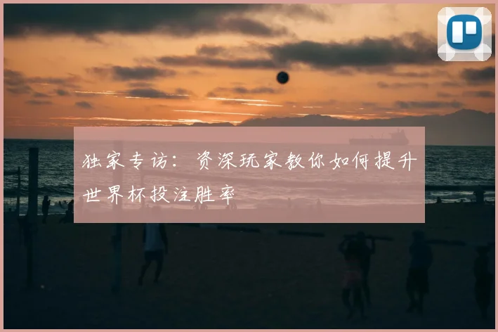 独家专访:资深玩家教你如何提升世界杯投注胜率