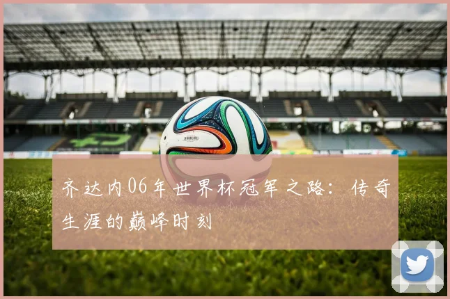 齐达内06年世界杯冠军之路：传奇生涯的巅峰时刻